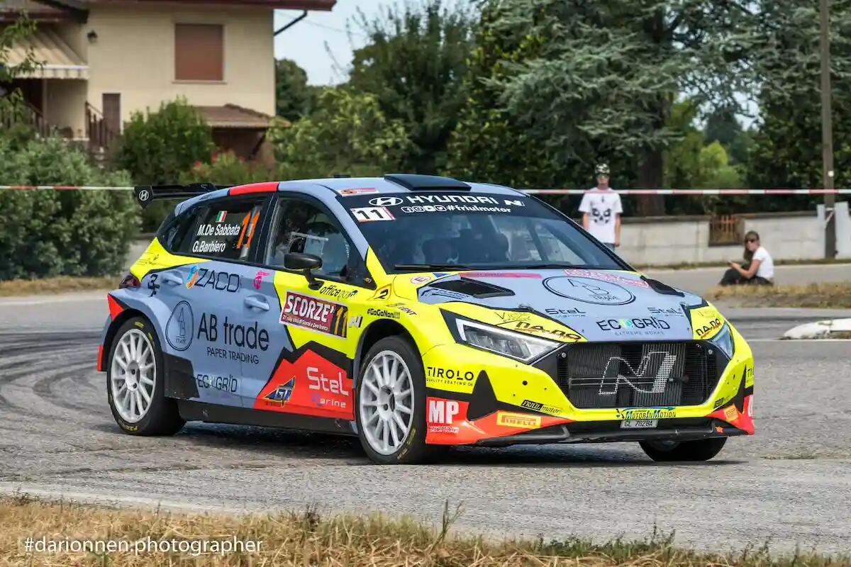 Matteo De Sabbata al 37° Rally Piancavallo con la Hyundai i20 N Rally2 - 