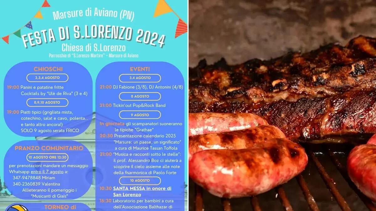 A Marsure di Aviano la Festa di San Lorenzo 2024: il programma eventi - 