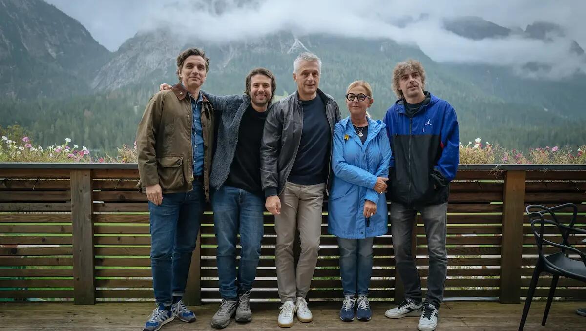 A Sappada il regista Paolo Strippoli e Michele Riondino per il film "La Valle dei Sorrisi"  - 