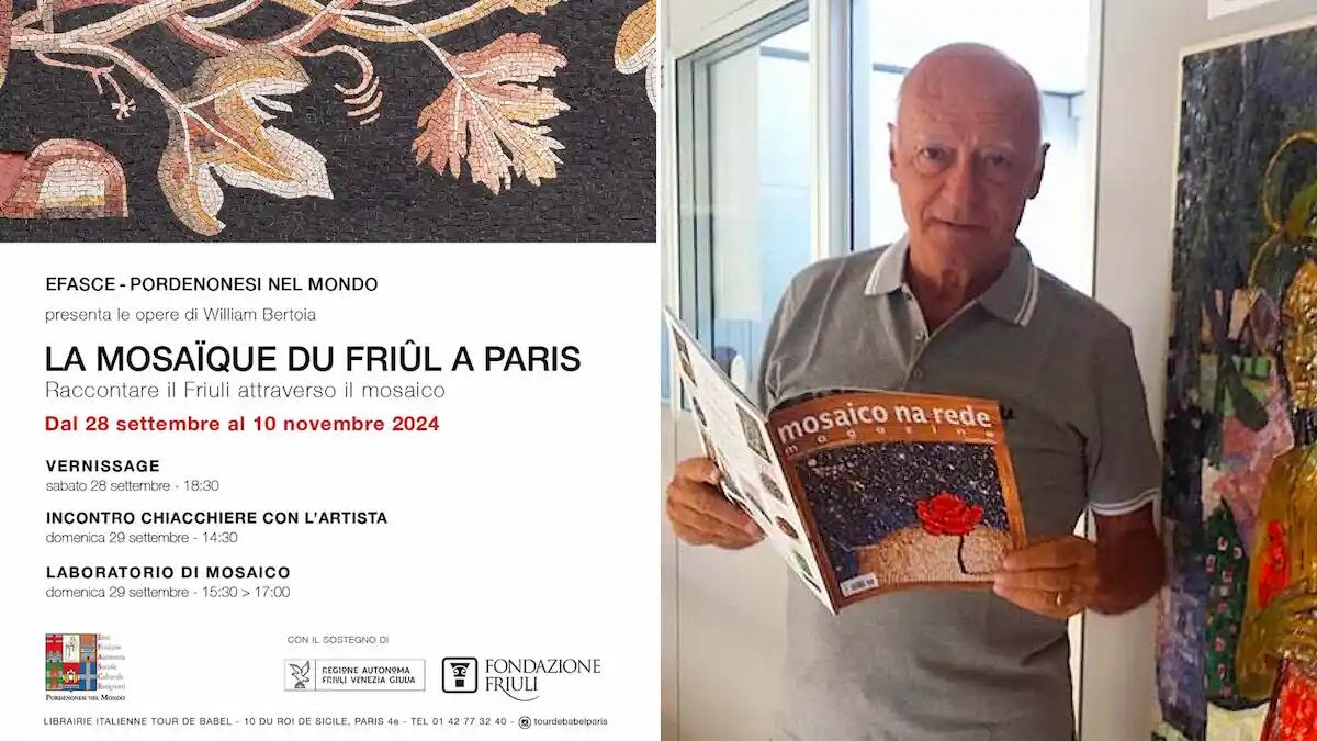 Il mosaico del Friuli conquista Parigi: opere di William Bertoia in mostra - 