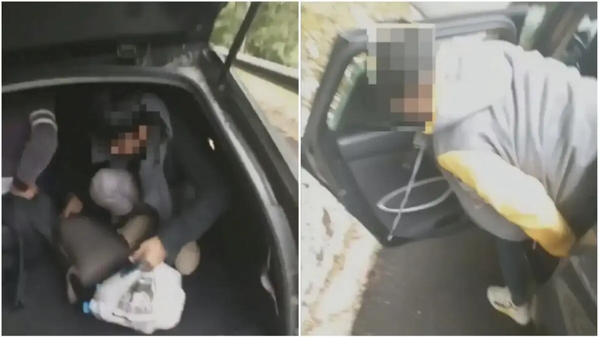 Ucraino alla guida dell'auto con 6 migranti stipati a bordo, una coppia siriana con 4 figli - 