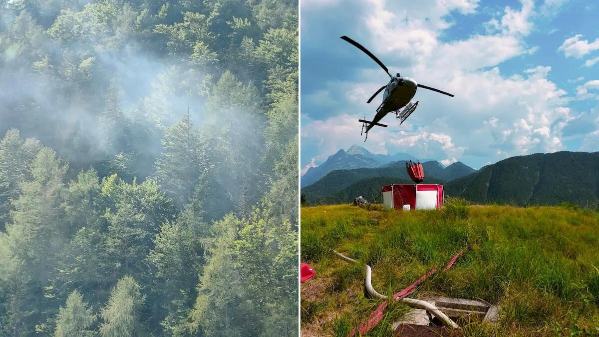 Emergenza incendi in Friuli Venezia Giulia: nuovo rogo a Cimolais. La situazione - 