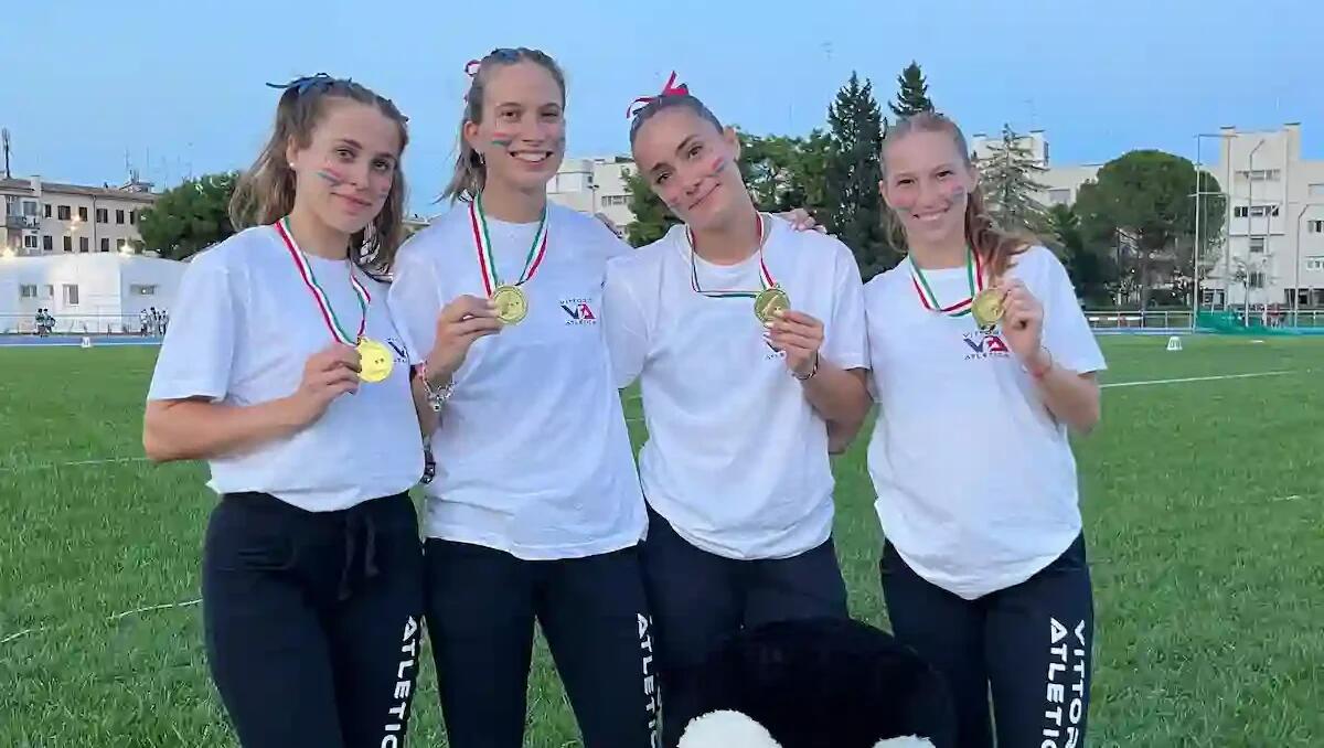 Vittorio Atletica da podio agli assoluti di società: ragazze terze nella finale B di Taranto -
