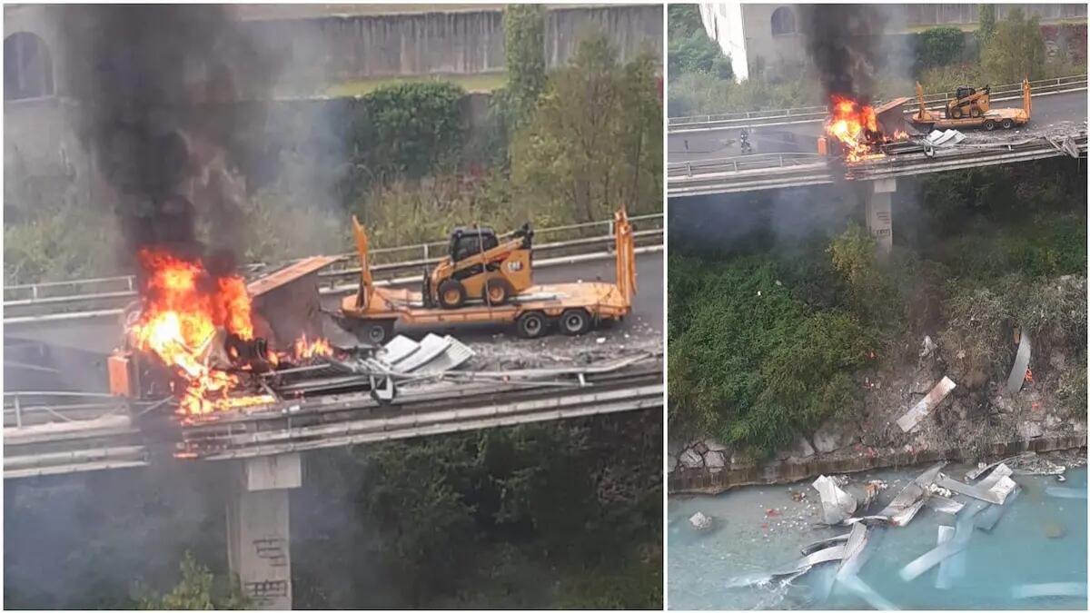 Pontebba. Tragedia lungo la SS13, mezzo pesante si ribalta, scoppia l'incendio: un morto - 