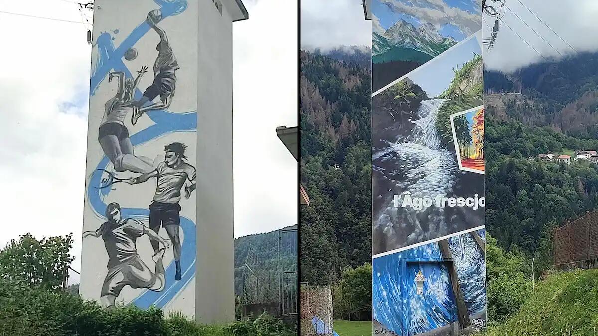 Rigolato si trasforma in un'opera d'arte: OBI (Roberto Candotti) dipinge la cabina elettrica - 