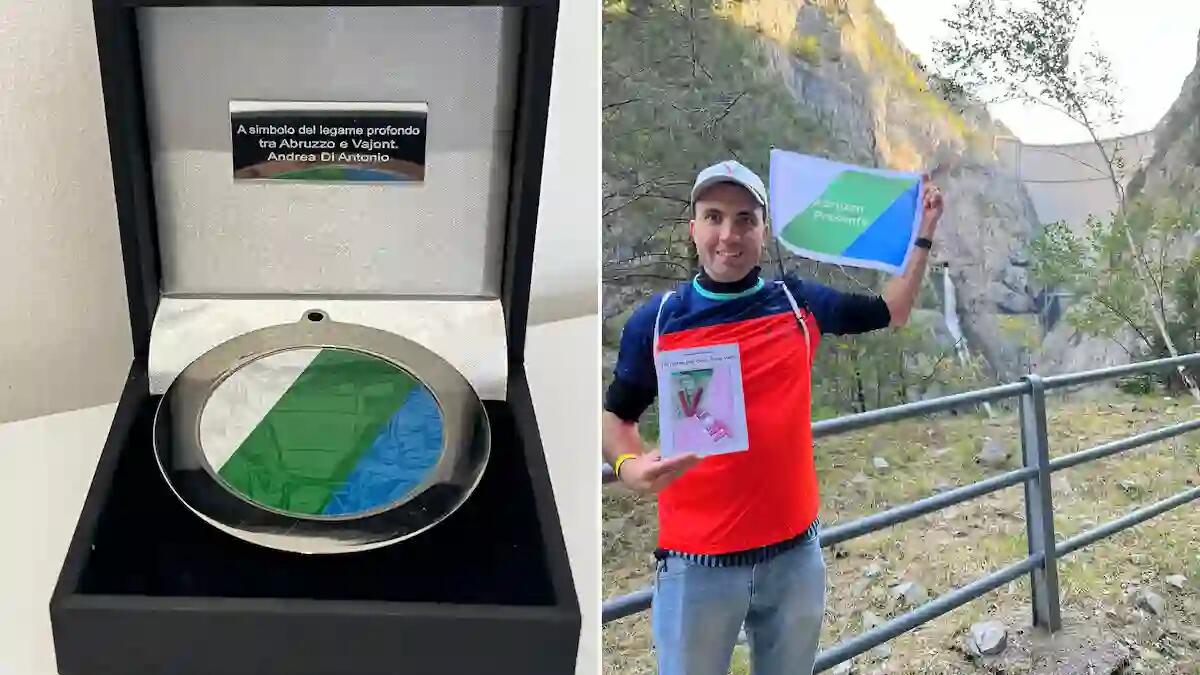 Abruzzo e Vajont: un legame storico celebrato con una medaglia commemorativa -