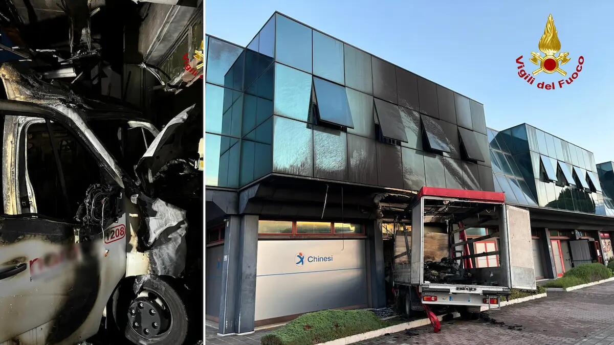 Furgone si scontra con un'auto e piomba contro uno studio medico che si incendia: 3 feriti - 