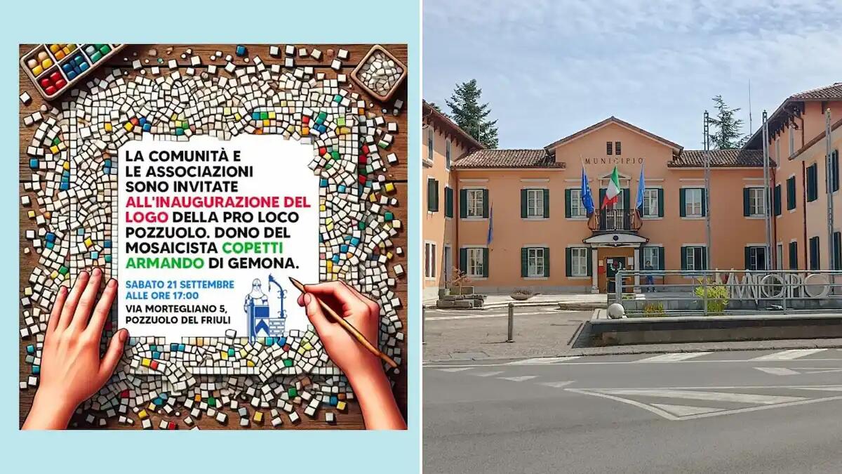 Pozzuolo del Friuli. E' un'opera d'arte in mosaico il nuovo logo della Pro Loco: sabato la posa - 