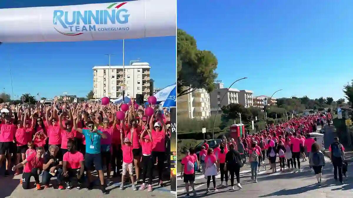 Corsa delle rose: 800 donne corrono per la solidarietà a Bibione -