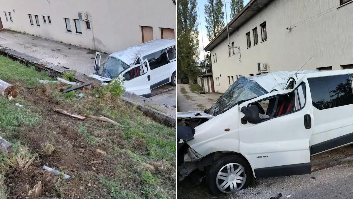 Furgone precipita sotto il piano stradale e piomba contro un'abitazione: 8 feriti, 3 gravi - 