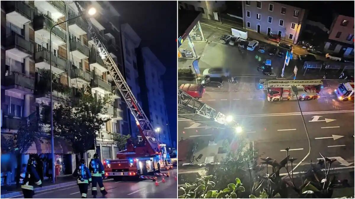 Udine, incendio in appartamento: evacuato l'intero condominio di 7 piani - 