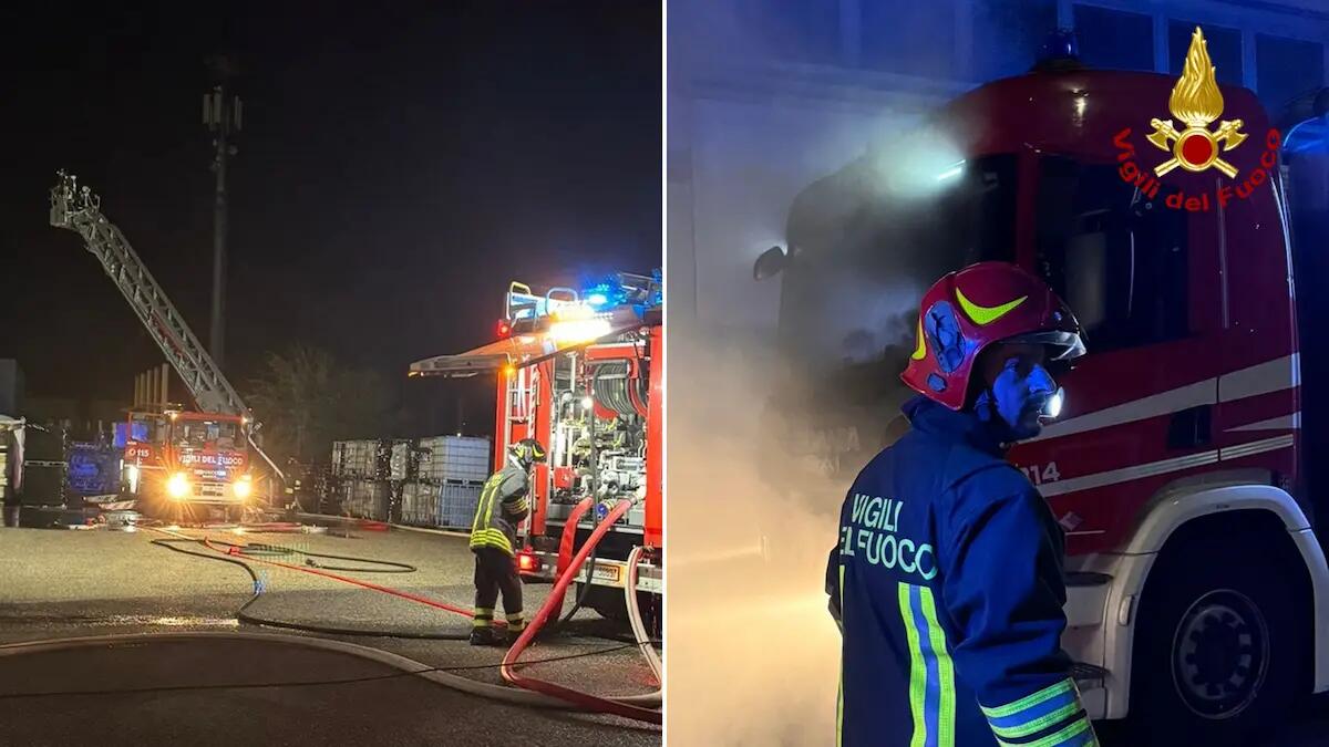 Rogo dall'impianto fotovoltaico: capannone avvolto dalle fiamme a Talmassons - 