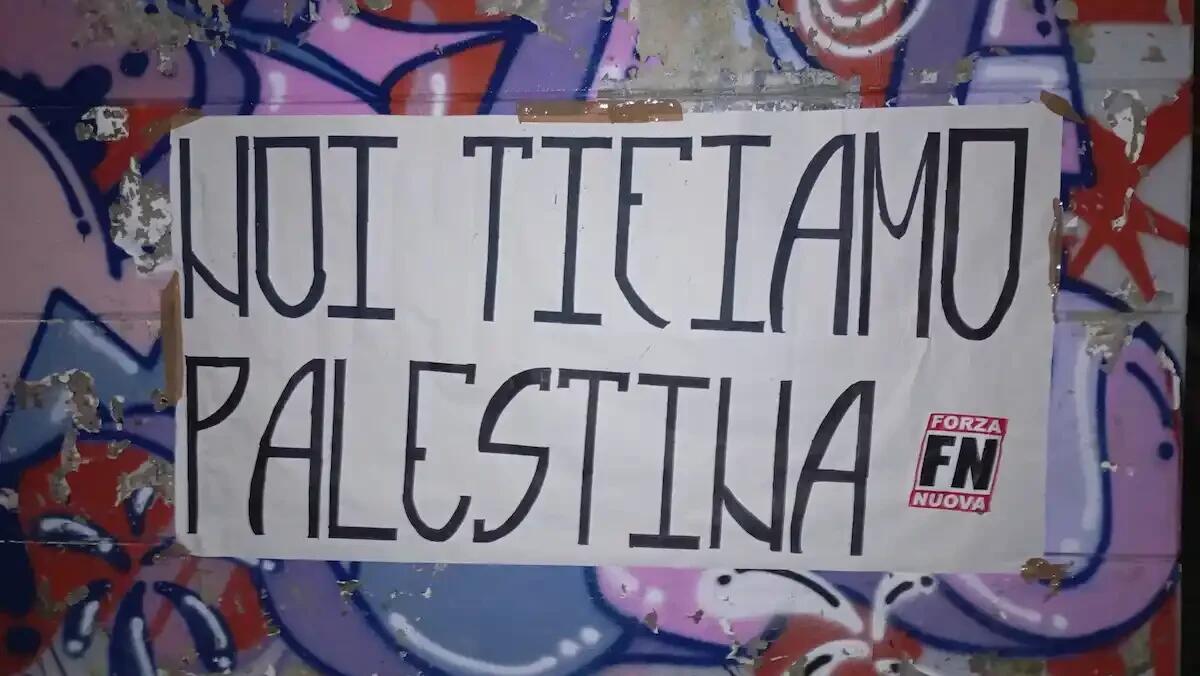 Italia-Israele, Forza Nuova Udine: «Noi tifiamo Palestina» - 