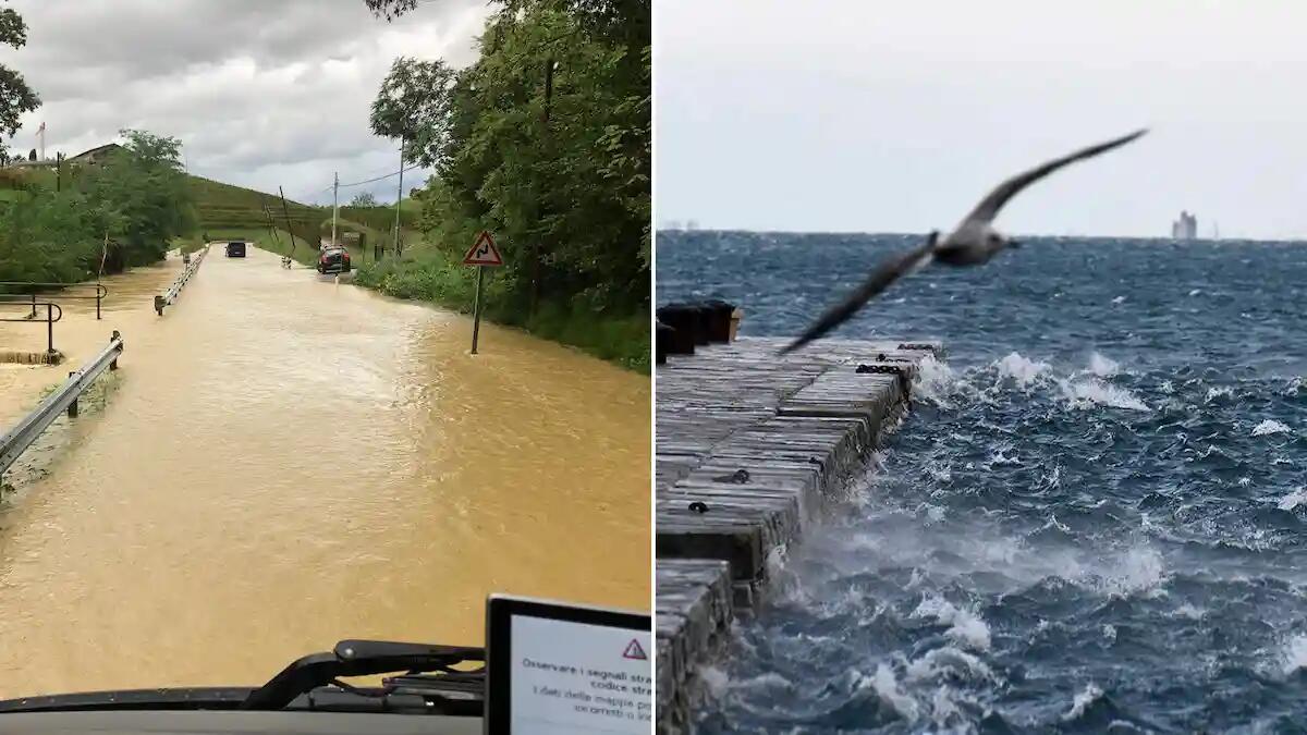 Nuova allerta meteo in Friuli Venezia Giulia: piogge abbondanti, neve e bora a 130 km/h - 