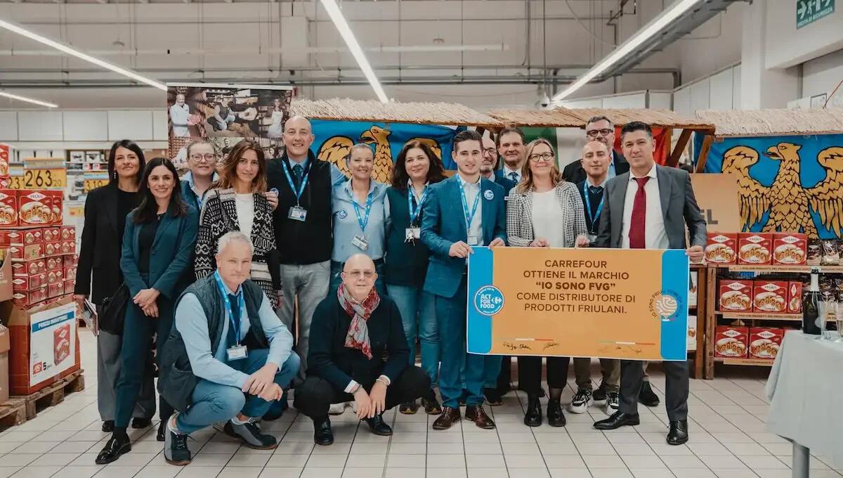 Carrefour Udine: ottenuto il marchio “Io sono FVG” per le sue eccellenze locali - 