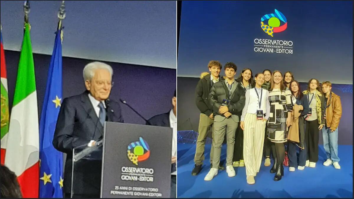 Gli studenti dell'Isis Magrini-Marchetti di Gemona incontrano Mattarella a Roma -