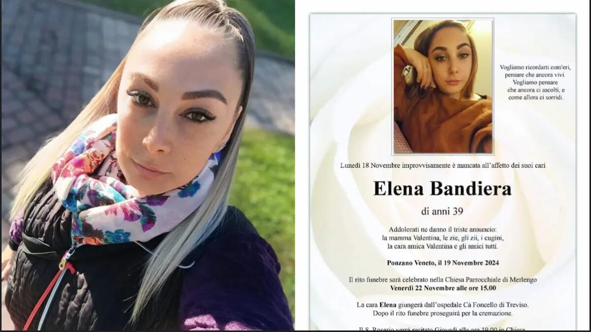 Elena Bandiera muore all'improvviso a 39 anni per un aneurisma. Tutti sconvolti - 