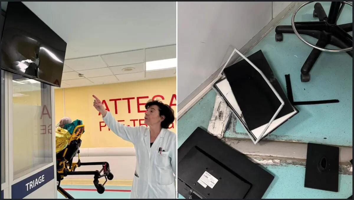 Violenza al Pronto Soccorso, un uomo distrugge le attrezzature e tenta di aggredire i medici - 