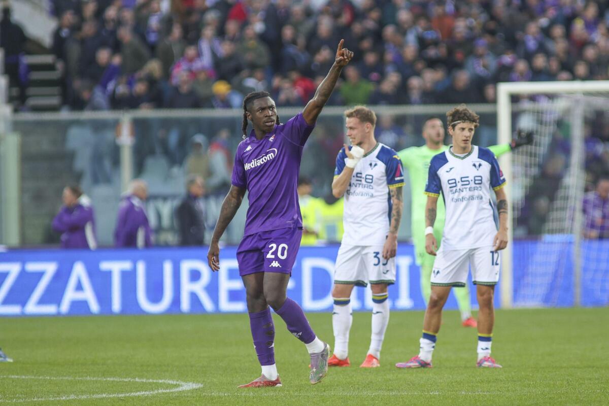 Tripletta di Kean permette alla Fiorentina di battere il Verona 3-1 - 