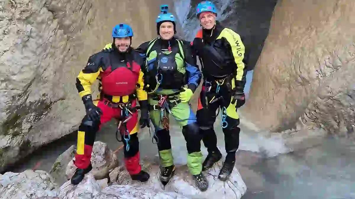 Tamara Lunger e Lorenzo Barone esplorano il canyoning al Claut Water Sport Center - 