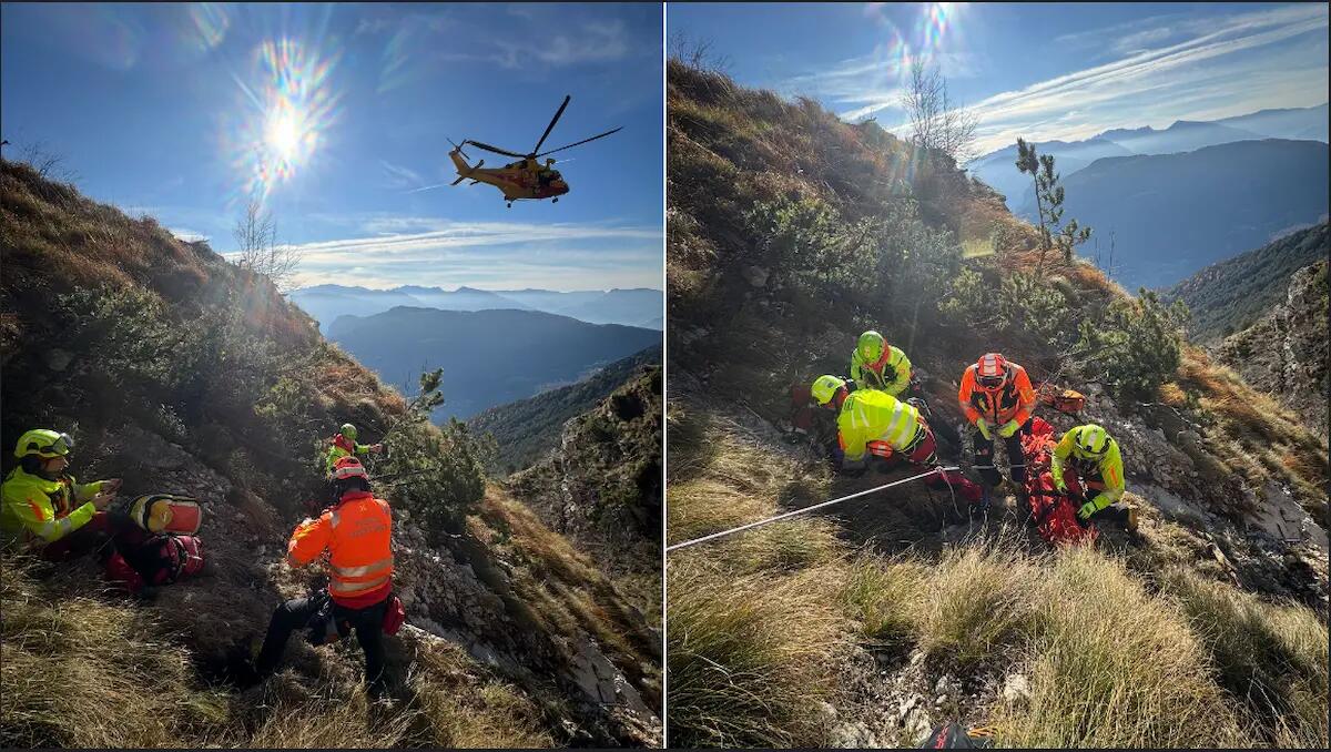 Ragazzo 14enne precipita per 200 metri davanti al papà: intubato, elitrasportato in ospedale - 
