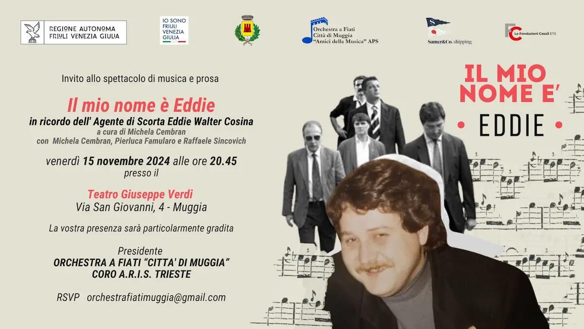 “Il mio nome è Eddie”: un tributo a Eddie Cosina tra musica e teatro - 