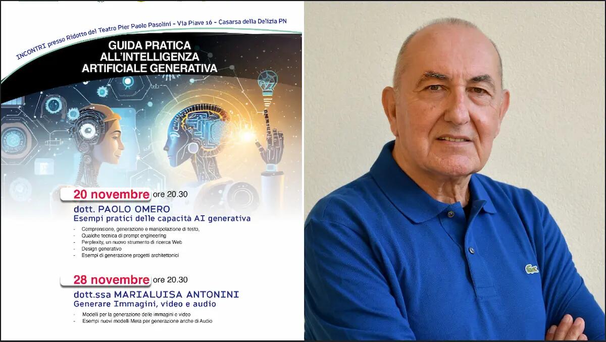 Intelligenza artificiale generativa: eventi a Casarsa per approfondire le potenzialità -