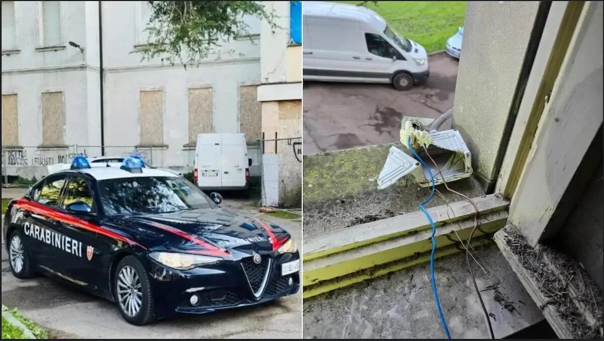 Rubava la corrente all'ex-ospedale, trovato anche in possesso di farmaci stupefacenti e coltello: arrestato 54enne - 