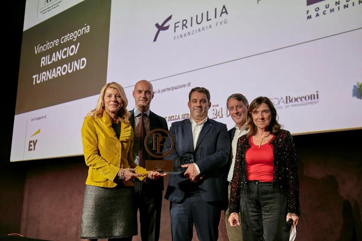 Friulia si afferma al Premio Claudio Dematté Private con 2 operazioni e riceve il premio con Fonderia SABI - 