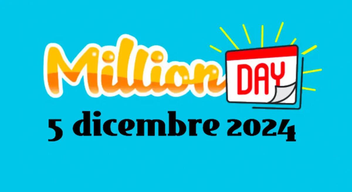 Million Day e Million Day Extra: estrazione 20:30, numeri vincenti del 5 dicembre 2024 -