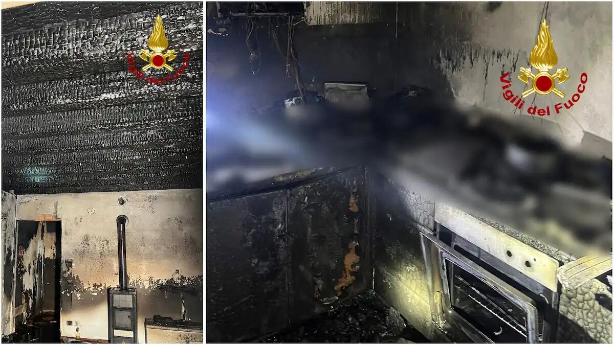Divampa un incendio in casa: fiamme distruggono l'abitazione, 25enne intossicato -