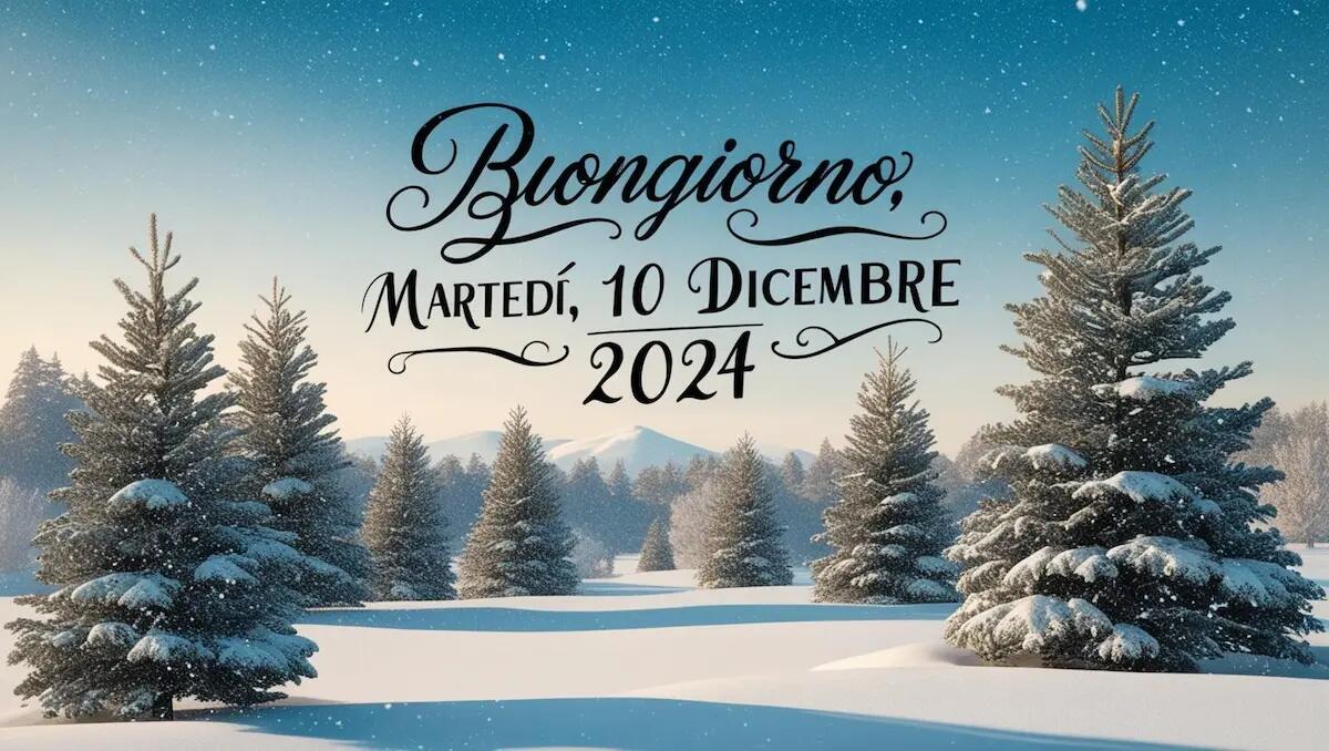 Frasi e immagini di Buongiorno del 10 Dicembre 2024 da condividere - 