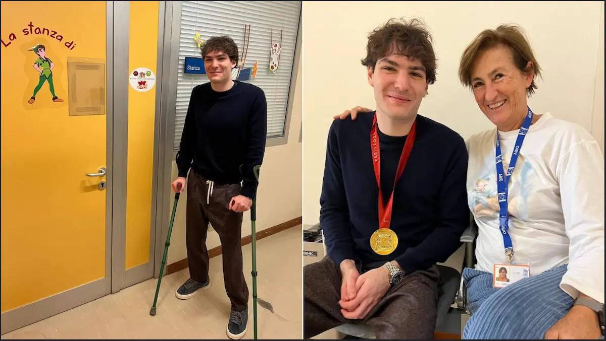 Udine, il grande cuore del campione Antonio Fantin: visita ai piccoli pazienti dell'Ospedale -