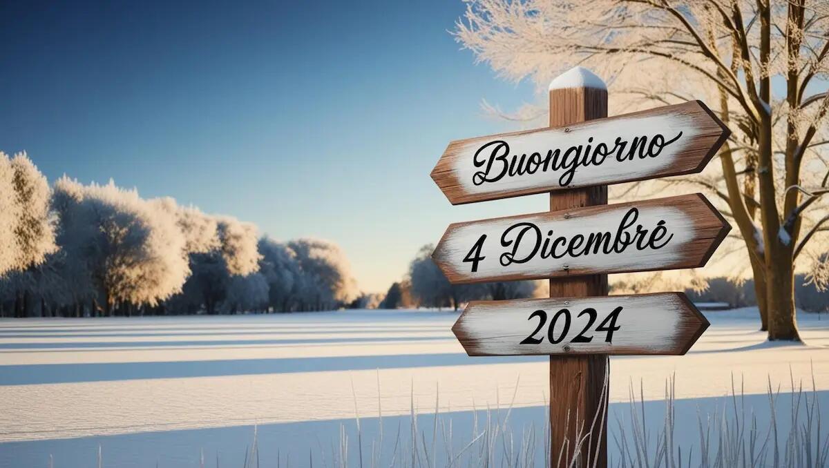 Frasi e immagini di buongiorno del 4 dicembre 2024: auguri per ogni occasione -