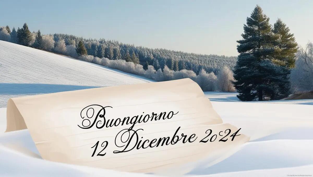 Buongiorno 12 dicembre 2024: frasi e immagini per una giornata speciale - 