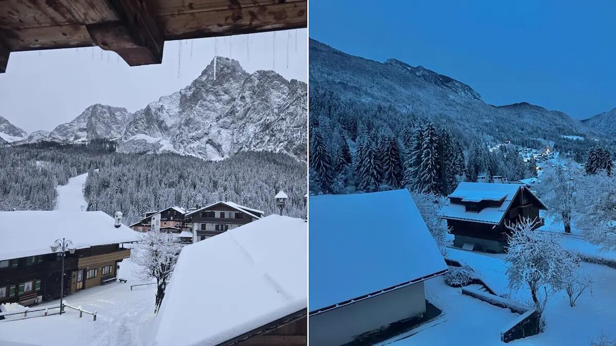 Friuli imbiancato, ecco il regalo di Natale per le località montane: neve e paesaggi da sogno - 