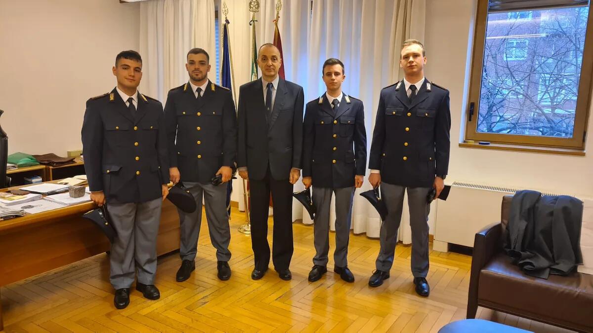 Nuove leve per la Polizia di Stato udinese: accolti 4 giovani agenti in prova - 