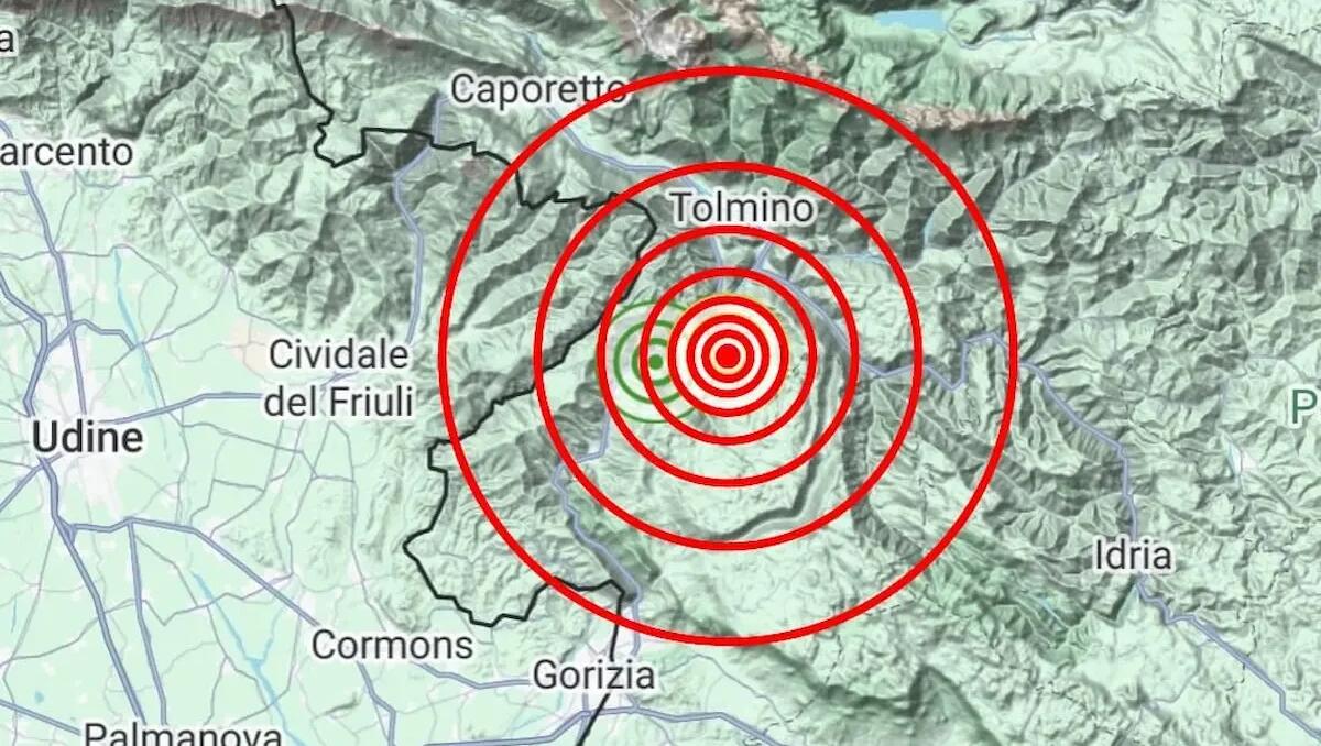 Terremoto al confine con la Slovenia: due scosse avvertite in Friuli Venezia Giulia - 