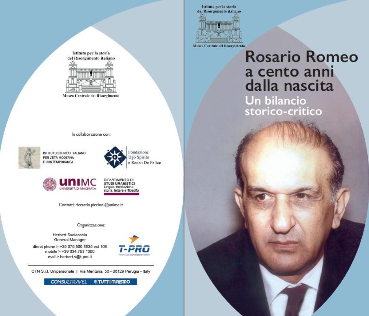 Convegno all'Università di Macerata per celebrare il centenario della nascita di Rosario Romeo - 