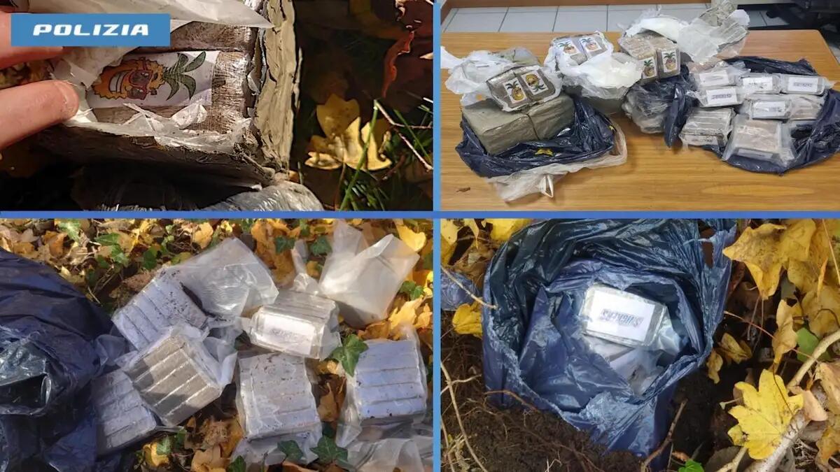 Nascondevano la droga nel bosco: maxi sequestro di hashish e tre arresti - 