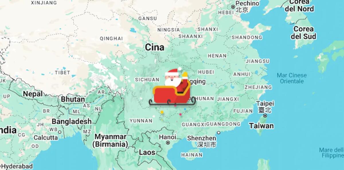 Dove si trova Babbo Natale? Come seguire il suo viaggio in diretta -