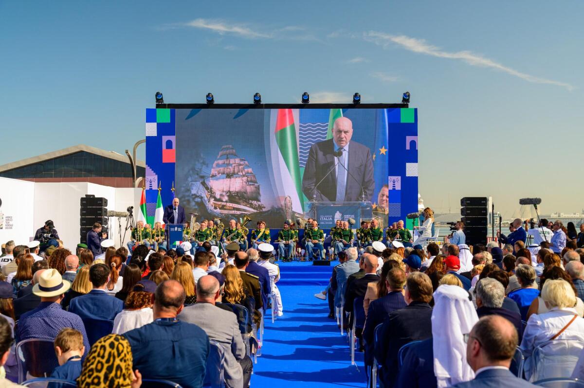 Inaugurato il Villaggio Italia di Abu Dhabi, 31esima tappa del tour mondiale della Nave Amerigo Vespucci - 