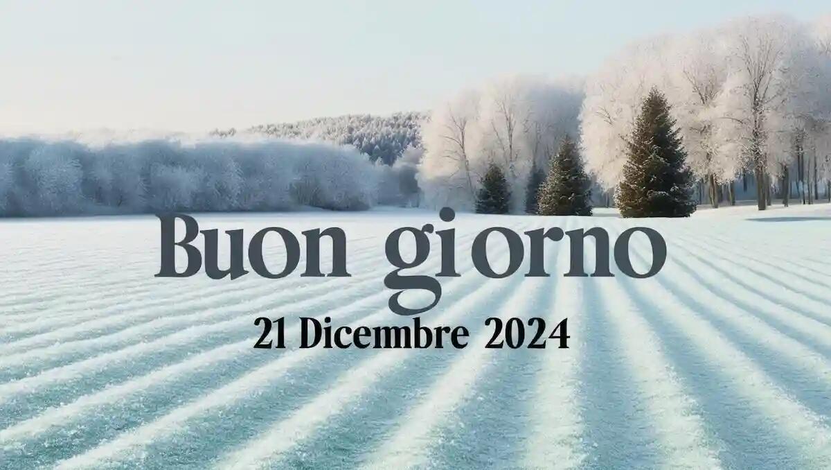 Frasi ed immagini di Buongiorno del 21 dicembre 2024: le più belle da condividere - 