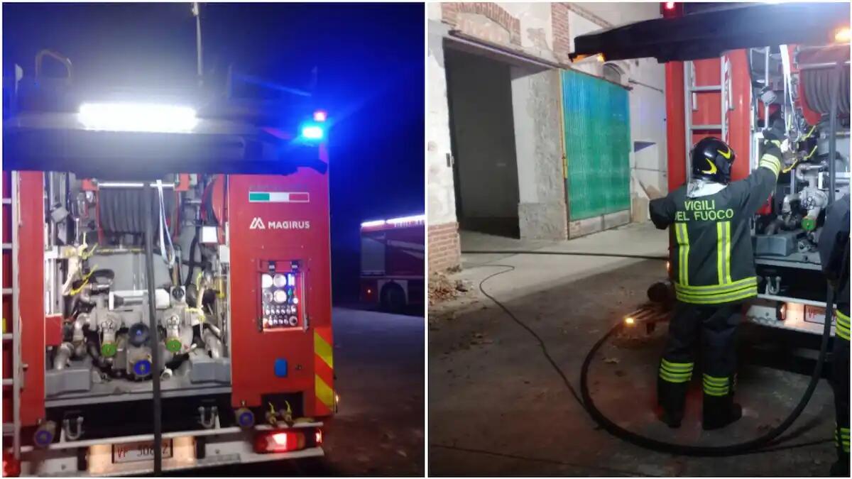 Incendio in un deposito camper, i vigili del fuoco evitano il peggio - 