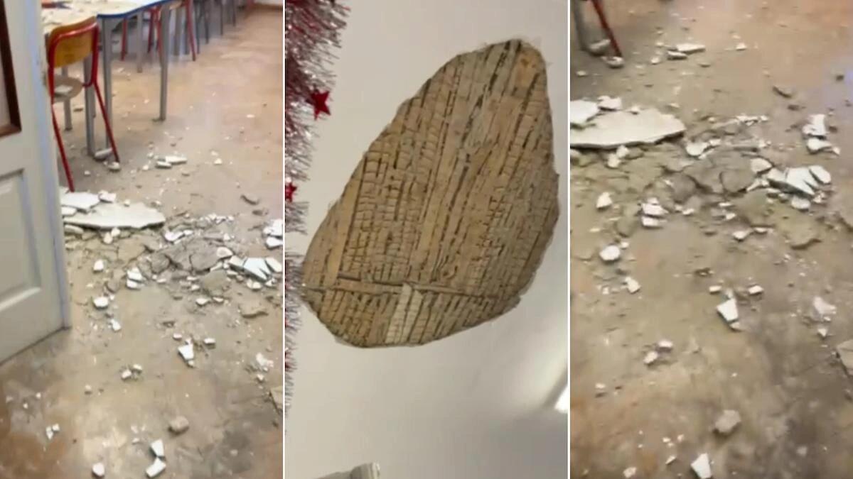 Crolla l'intonaco del soffitto al liceo: colpita una studentessa 18enne, evacuata la scuola - 