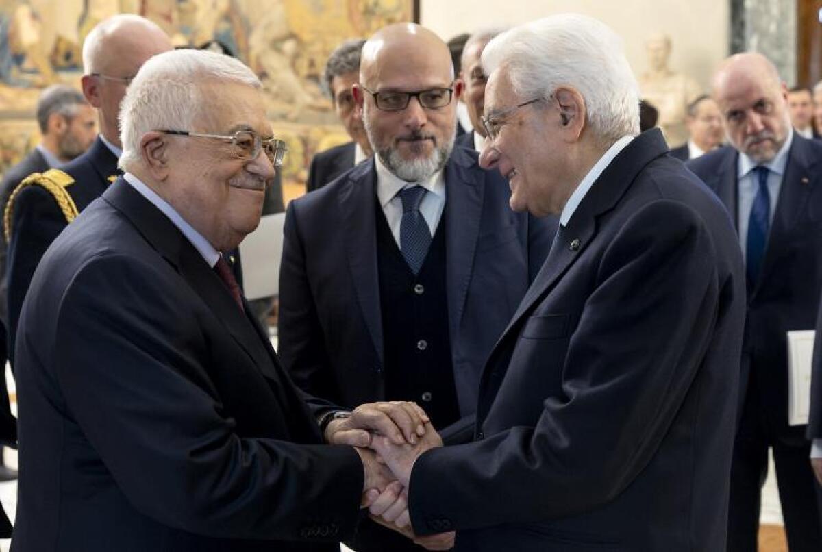 Mattarella incontra Mahmoud Abbas: "Due Stati, due popoli" - 