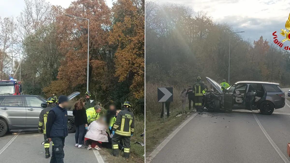 Tezze sul Brenta, scontro tra tre auto: due feriti e traffico paralizzato -