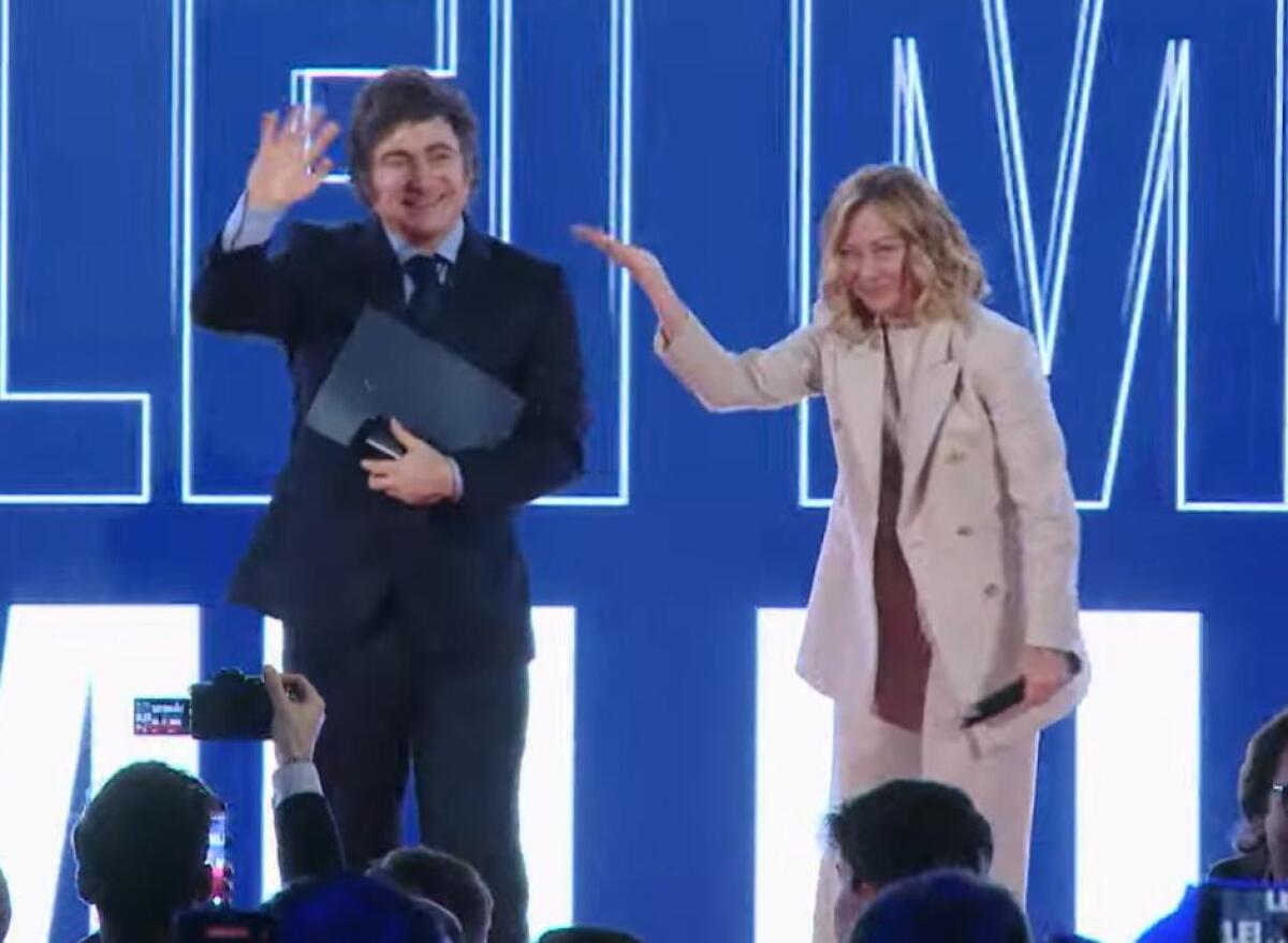 Milei a Atreju, Meloni: "Sta guidando una rivoluzione culturale" - 