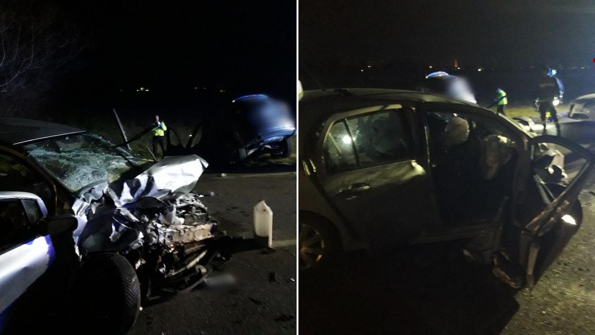 Incidente a Pasian di Prato, scontro tra 3 auto: due feriti estratti dai Vigili del Fuoco - 