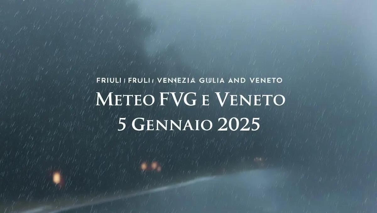 Previsioni meteo Fvg e Veneto: domenica 5 gennaio 2025 tra piogge deboli e freddo - 
